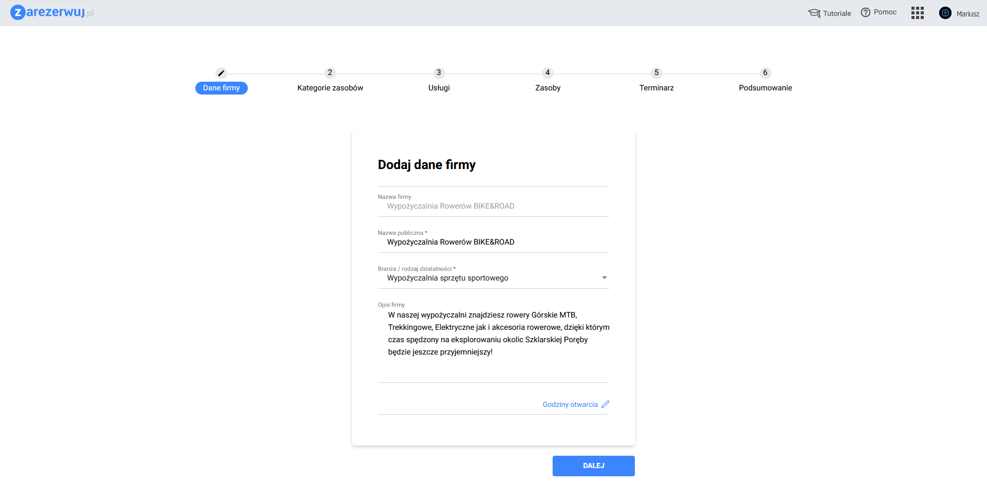 zarezerwuj.pl - kreator